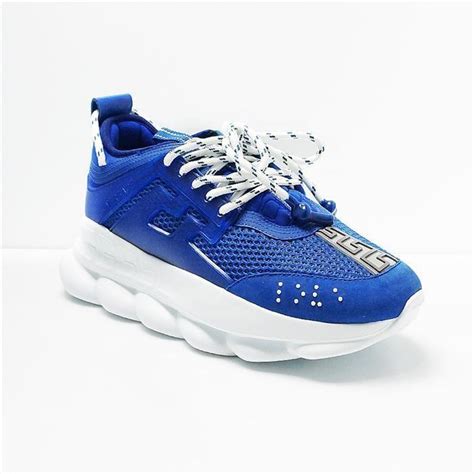 versace white shoes mens|versace shoes white and blue.